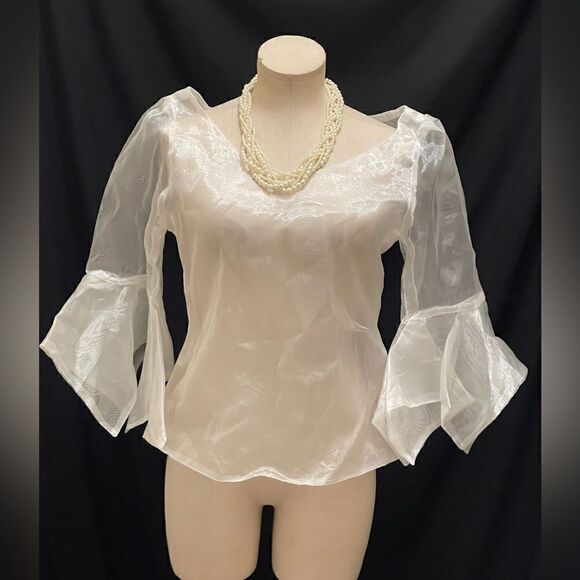 Vintage Sheer Mesh Zip-Up Shirt – A Unique Layering Essential - Picture 1 of 3